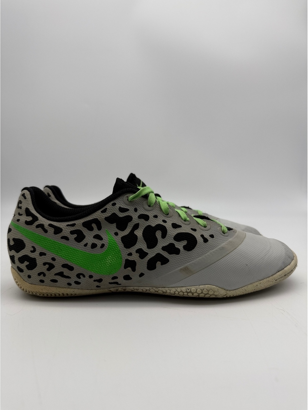 Nike Elastico Pro II Mens Indoor Soccer Shoe Grey Black Futsal Size 7.5